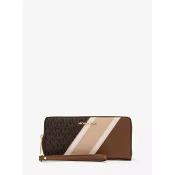 MICHAEL KORS JET SET TRAVEL TRAVEL CONTINENTAL LARGE MK SIGNATURE 35R3GTVE7B2894 БАГАЖ MULTI F