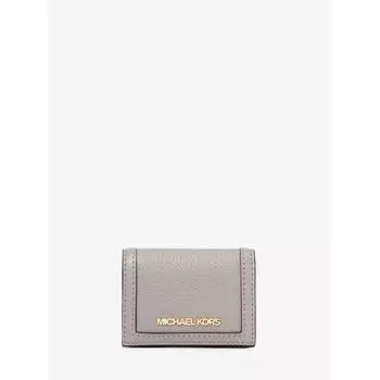 Michael Kors Jet Set Travel Trifold Zip Wallet Extra Small 35f3gtvd0l35 Pearl Grey F