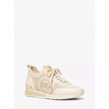Michael Kors Кроссовки Jenkins Metallic Stretch Knit 49h3jnfs3d705 Pale Gold 6