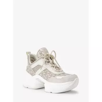 Michael Kors Кроссовки Olympia Wedge 49f4olfs3b152 Vanilla Combo 5.5