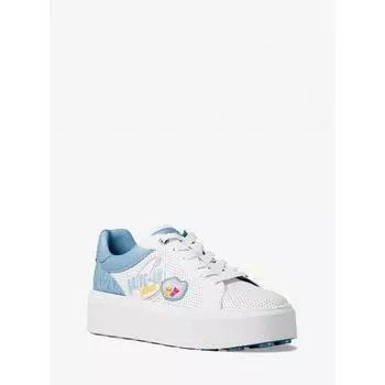 Michael Kors Кроссовки Romey Emblish Mixed Media 49t5rmfs1l7762 Light Sky Multi