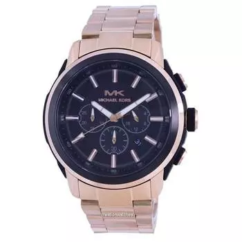 Michael Kors Kyle Chronograph Кварцевые мужские часы с черным циферблатом MK8889 чёрный