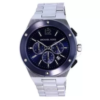 Michael Kors Lennox Chronograph Stainless Steel Blue Dial Quartz MK8938 Мужские часы синий