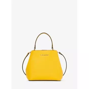 Michael Kors Pratt Bucket Cross Body Small 35s4g3fm5t3260 Daisy Yellow F