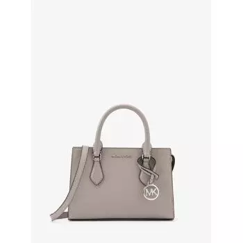 Michael Kors Sheila Center Zip Satchel Small 35s3s6hs5l35 Pearl Grey F