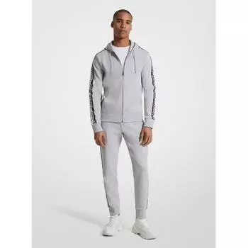 Michael Kors Толстовка с капюшоном из хлопковой смеси с логотипом и застежкой-молнией Of451x95mf3126 Heather Grey XS