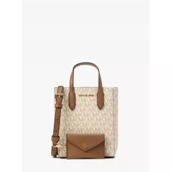 Michael Kors VINCENT Crossbody с чехлом для карт, очень маленькая, MK Signature 35F4G2VC0B150, ваниль F