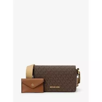Michael Kors Vincent Crossbody с футляром для карточек, маленькая 35f4g2vc5b200 коричневая F