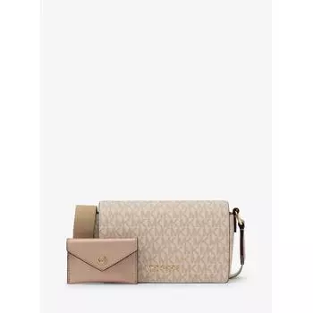 Michael Kors Vincent Crossbody With Card Case Small 35f4g2vc5v622 Rose Gold F