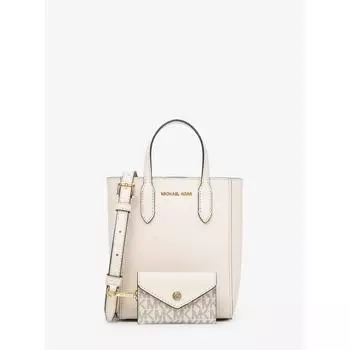Michael Kors Vincent Saffiano кожаная сумка через плечо с футляром для карт, очень маленькая 35f4g2vc0t2171 светло-кремовый F
