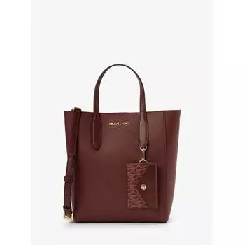 MICHAEL KORS VINCENT Tote With Card Case Attached Small 35F4G2VT5T635 Oxblood F