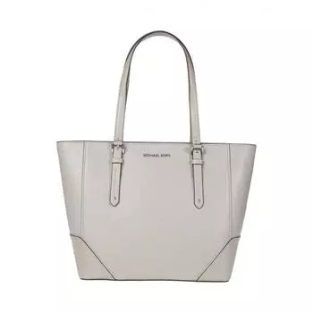 Michael Kors Женская кожаная сумка-тоут Aria To Zi жемчужно-серого цвета sv