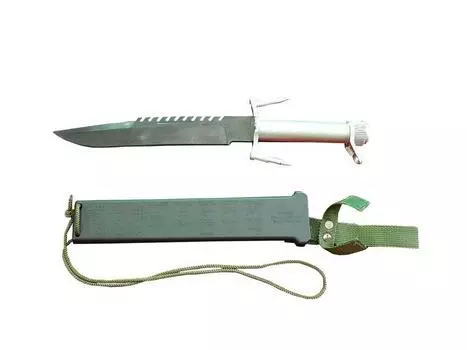 Micro Ace Combat Set Ranbo Knife Rubber Blade Plastic Model 1/1 No.11