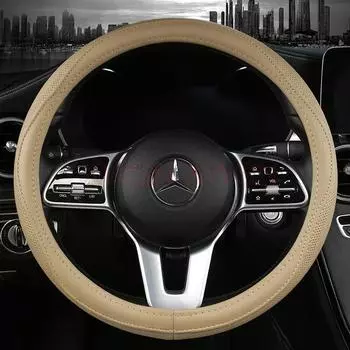 Micro Fiber Leather Steering Wheel Cover for Mercedes A-Class W168 W169 W176 W177 A-Klasse A190 A200 A220 A250 Car Accessories чёрный