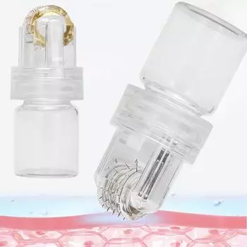 Micro-Needle 64 Needle Hydra Roller Titanium Tips Skin Microneedling Needle Facial Skincare 0.25mm Needle