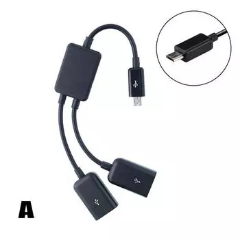 Micro Usb/Type C к двухпортовому концентратору кабель Y-разветвитель для планшетного ПК Android адаптер