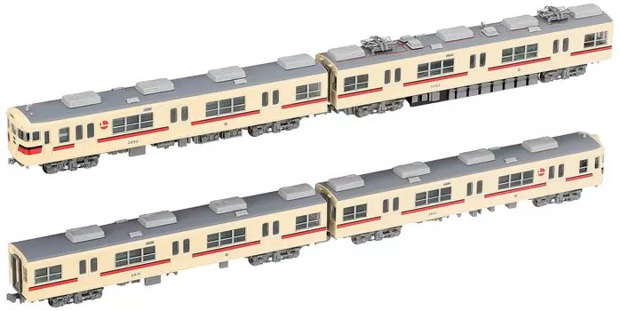 MicroAce N gauge Sanyo Electric Railway 3050 серия стальных вагонов новая краска старый символ набор из 4 вагонов A8881 модель поезда