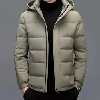 Middle-aged and elderly down jacket men s short men s clothing middle-aged and elderly thickened dad s winter warm jacket thickened winter tide M