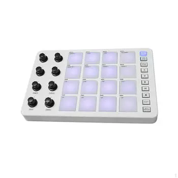 MIDI Pad Контроллер Beat Maker Machine USB с 16 подсвеченными барабанами