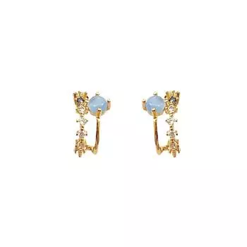 Midsummer Night Star Simple and Exquisite Small Cat Eyes Romantic Stud Earrings