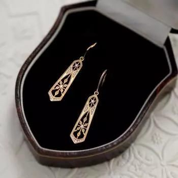 Mihmily brand-ретро полые резные серьги, темперамент, индивидуальность и мода