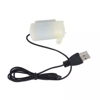 Микро погружной насос с питанием от USB, мини-водяной насос, аквариум, фонтан, постоянный ток 5 В, 2-3 л/мин