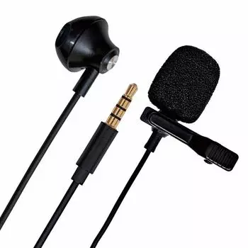 Микрофон ARTRIG Smart Pin для кабеля с длиной кабеля Smart, совместимый с Mini, включает в себя стандартный чехол CTIA для смартфонов, 190 см, микрофон Pin-микрофон + 4-контактный разъем, одно ухо
