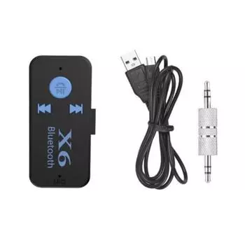 Микрофон Bluetooth приемник адаптер Mp3 плеер USB беспроводной аудио адаптер Горячий музыкальный приемник автомобильный комплект X6 Audio Adapter