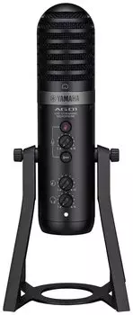 Микрофон для потоковой передачи данных YAMAHA, встроенный микрофон, USB-микрофон, черный AG01 B