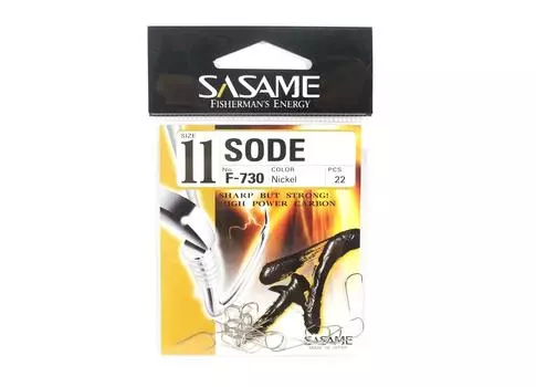 Микрокрючок Sasame F-730 Sode, размер 11 (1614 г.)