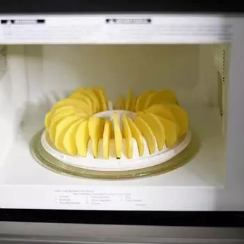 Микроволновая печь для приготовления картофельных чипсов Домашние картофельные чипсы Crisper Полезные вегетарианские чипсы Вегетарианские Веганские