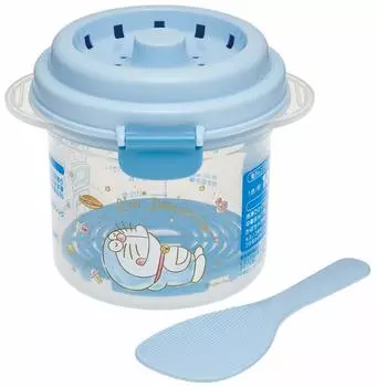 Микроволновая рисоварка Skater, рисоварка на 1 чашку с крылом для сушки Doraemon Twinkle Pastel Sanrio 640 мл UDG1
