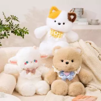 Милая кукла-медведь для бега и бега, три кошки, кошка, слон, плюшевая игрушка, спящая женщина, подарок на день рождения 50cm