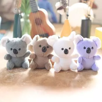 Милая маленькая коала кулон плюшевая игрушка кукла медведь школьный портфель подвесное украшение брелок кукла кукла 12cm
