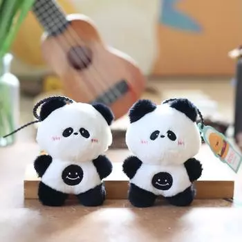 Милая милая маленькая панда кулон плюшевая игрушка кукла улыбка сумка подвесное украшение брелок кукла кукла кукла 12 cm