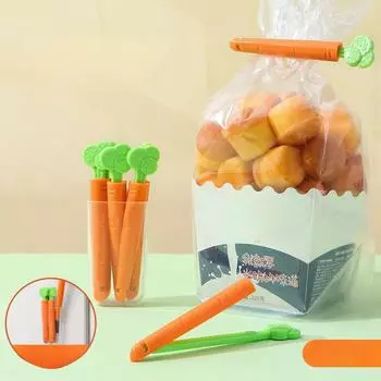 Милая морковная уплотнительная палочка, уплотнительный зажим для закусок, бытовой пластиковый пакет, влагостойкий зажим для консервации продуктов питания, уплотнительный зажим 1pc