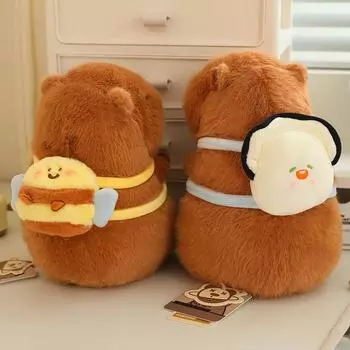 Милая плюшевая игрушка Can Love Kapa Bala Turtle Oyster Bee Spoof, мягкая подвеска-ключ Capybara, тряпичная кукла, подарок на день рождения, кукла для девочки 12CM