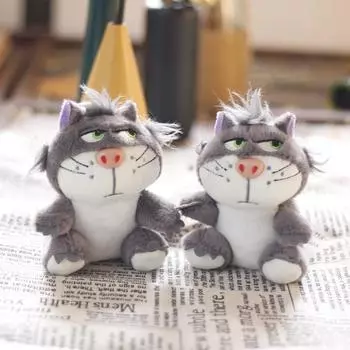 Милая подвеска Luxi French Cat, плюшевая игрушка, кукла, котенок, кошка, школьный портфель, подвесное украшение, брелок 12 cm