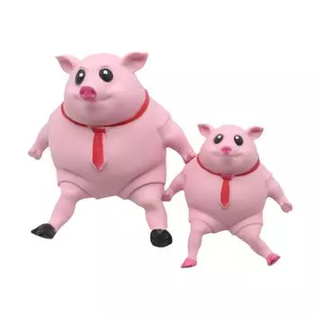 Милая розовая игрушка-свинка, мягкая растягивающаяся игрушка-свинка, игрушка-свинка, деформация, отскок, игрушка для снятия беспокойства для детей и взрослых, подарок на день рождения
