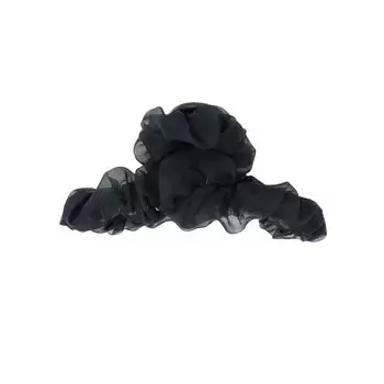MILASIC Chiffon Hair Clip for Large Claw Clip with Ruffle Hair Clip for Stylish and Cute Women, Design, Updos, (TN-TLHC)