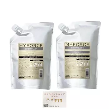 Milbon My Force Controller Set Shampoo 1000ml Treatment 1000g Refill Hair Quality Improvement Bleach Hair Bleach Agent Bleaching Agent High Tone