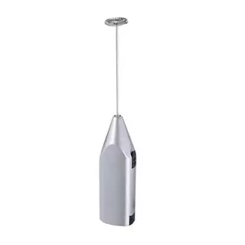 Milk Frother Handheld Electric Foam Maker Eggs Beater Mixer Stirrer Kitchen Wireless Baking Tool серебряный
