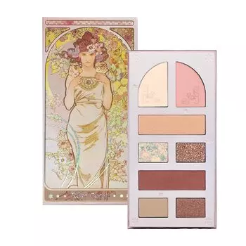 MilleFee Lady Flower Palette Multi Palette Eye Shadow Cheek Highlight Mousse Multi Color Makeup Beginner Cosmetics MilleFee (03 Роза)
