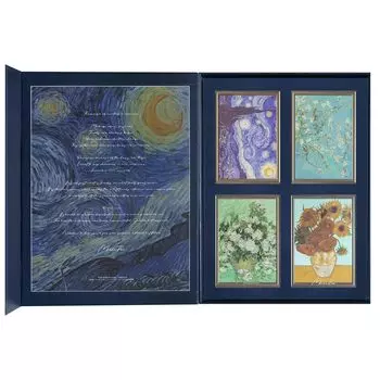 MilleFee Painting Eye Shadow Van Gogh Series Полная коробка 4 шт. Подарок MilleFee