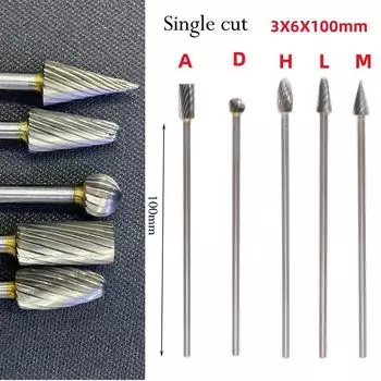 Milling Cutters Set Rotary Tools Solid Carbide Burrs