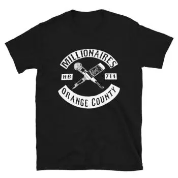 Футболка унисекс с логотипом Millionaires Orange County Scene Queen Emo Band S