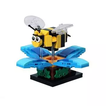 Милые милые медоносные пчелы, цветы, Brickheadz, мини-конструкторы, украшения для дома, развивающие игрушки, упражнения для детей, подарки
