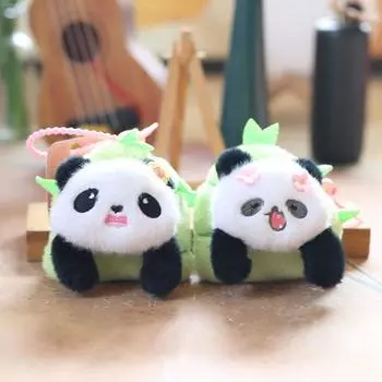 Милые милые побеги бамбука маленькая панда кулон плюшевая игрушка кукла сумка подвесное украшение брелок кукла кукла кукла кукла 12 cm
