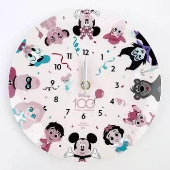 Милые праздничные акриловые настенные часы Marimocraft Disney 100-летие прозрачные 23 см MGDDN-013