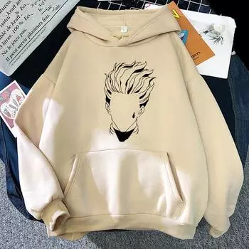 Милые толстовки унисекс Hunterxhunter Hunter X Hunter, женские пуловеры унисекс, толстовки с капюшоном Killua Zoldyck Hisoka, 90-х годов, аниме, толстовка L